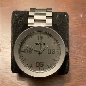 48mm: Nixon Stainless Steel Watch